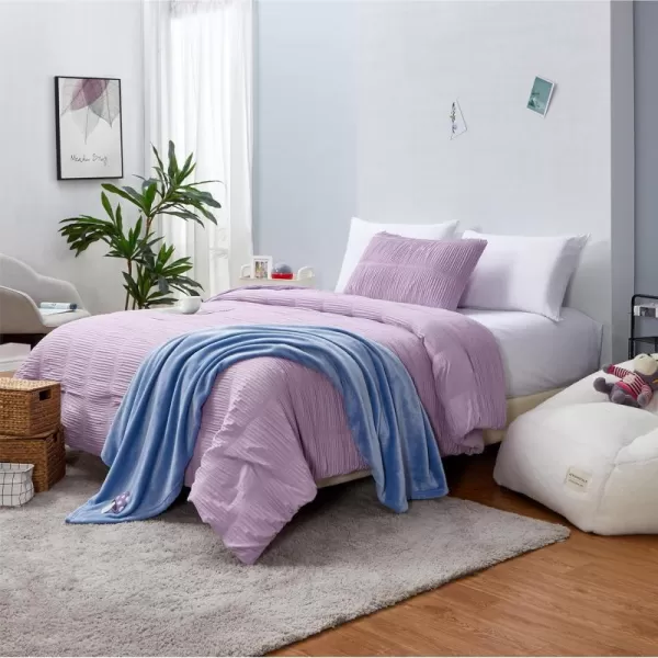 Aeropostale 2 Piece Ria Ruched Bedroom Comforter and Matching Sham SetTwinLilacRia Ruched Lilac
