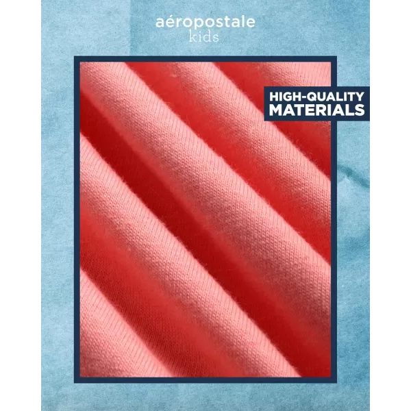AEROPOSTALE Boys Shorts Set  2 Piece Short Sleeve Graphic Tee and Pull On Cargo Shorts  Trendy Boys Clothing Sets 416Shell PinkGrey