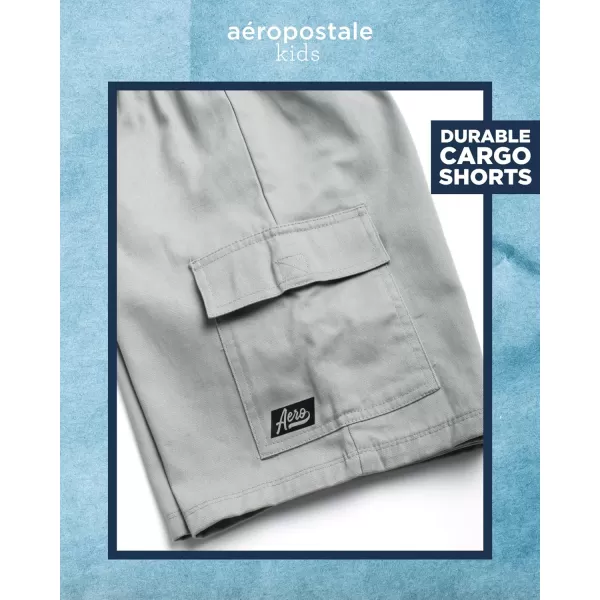 AEROPOSTALE Boys Shorts Set  2 Piece Short Sleeve Graphic Tee and Pull On Cargo Shorts  Trendy Boys Clothing Sets 416Shell PinkGrey