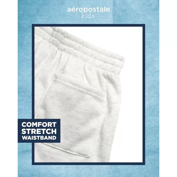 AEROPOSTALE Boys Shorts Set  3 Piece Short Sleeve TShirt and Fleece Sweat Shorts  Summer Outfit for Boys 412BurgundyOliveOatmeal