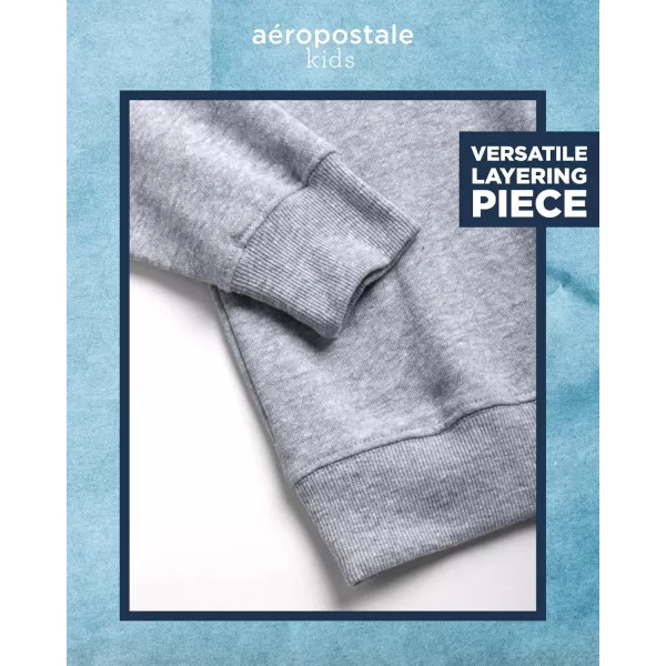 AEROPOSTALE Boys Sweatshirt  Kids Fleece Long Sleeve Crewneck Pullover  Youth Pullover Sweatshirt for Boys 816Grey