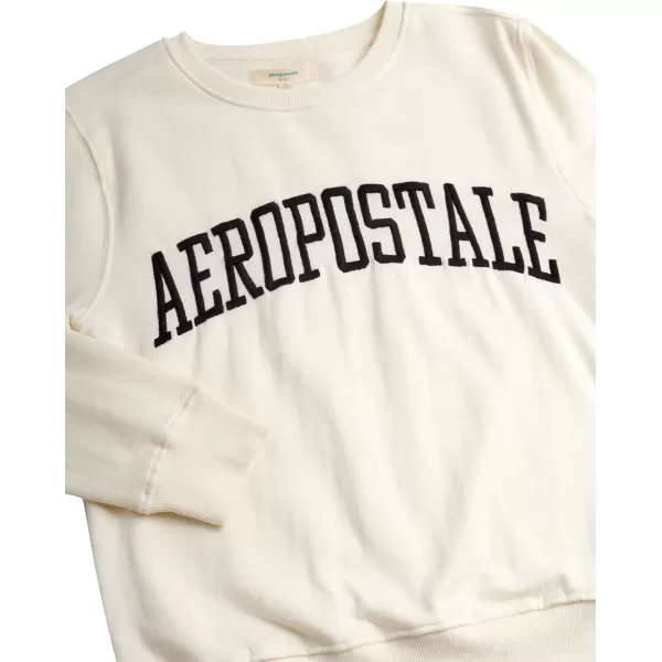 AEROPOSTALE Boys Sweatshirt  Kids Fleece Long Sleeve Crewneck Pullover  Youth Pullover Sweatshirt for Boys 816Papyrus