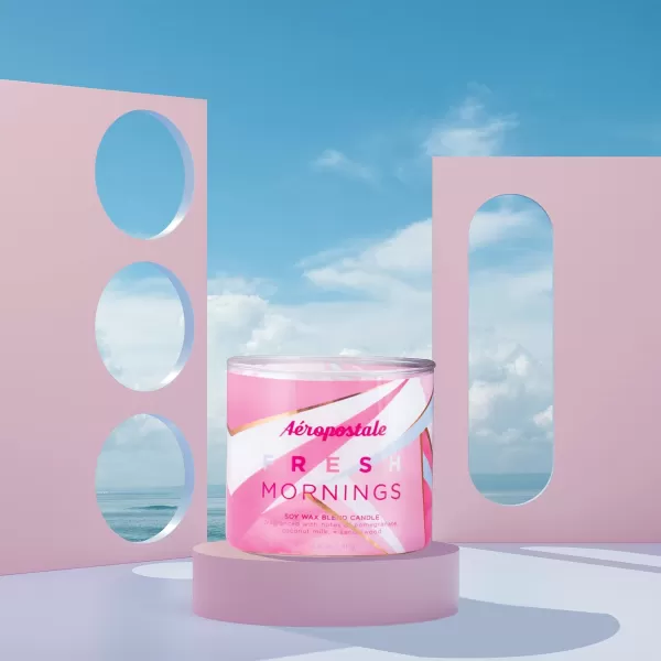 Aeropostale Candle Scented Candles Fresh Mornings Soy Candle
