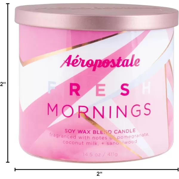 Aeropostale Candle Scented Candles Fresh Mornings Soy Candle