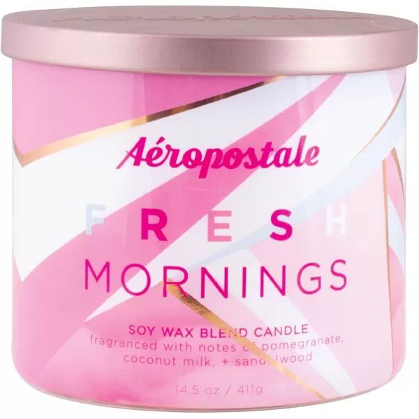Aeropostale Candle Scented Candles Fresh Mornings Soy Candle