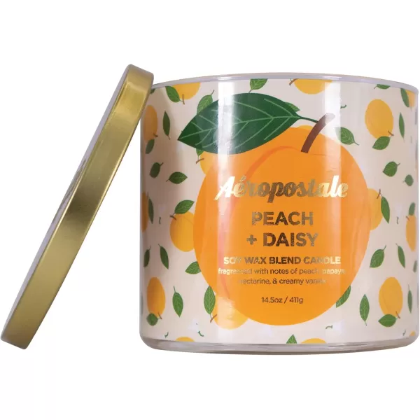 Aeropostale Candle Scented Candles Peach  Daisy Soy Candle