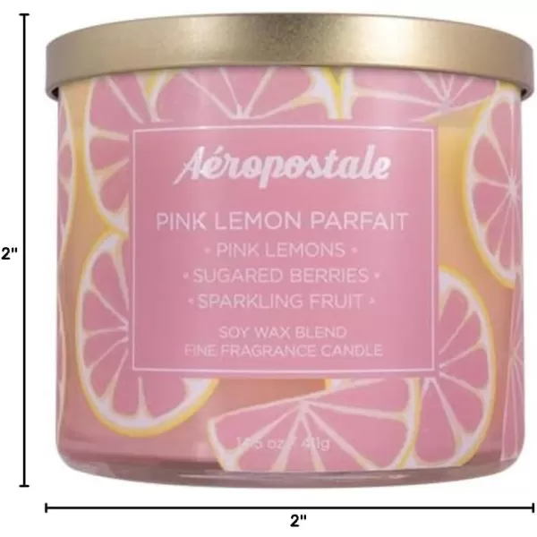 Aeropostale Candle Scented Candles Pink Lemon Parfait Soy Candle