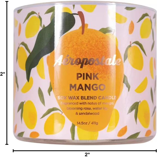 Aeropostale Candle Scented Candles Pink Mango Soy Candle