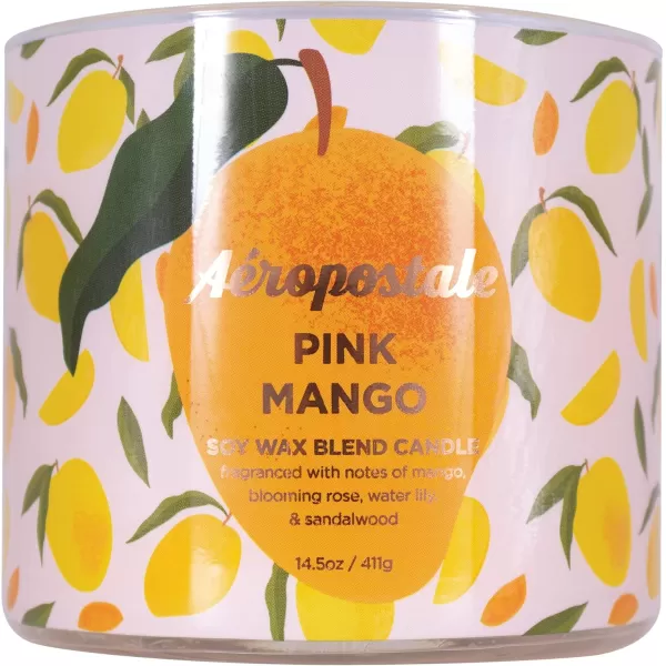Aeropostale Candle Scented Candles Pink Mango Soy Candle