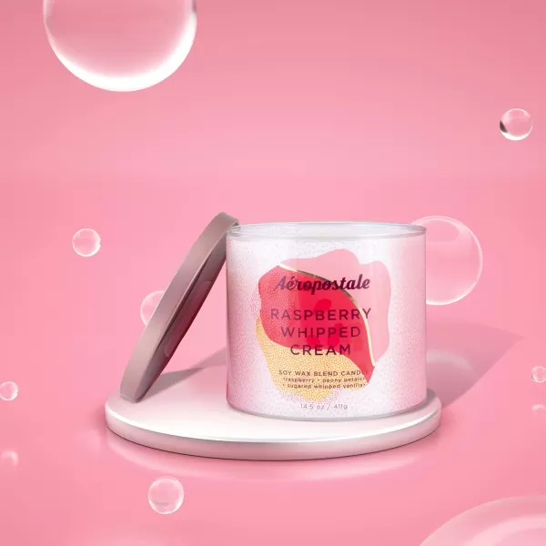 Aeropostale Candle Scented Candles Raspberry Whipped Cream Soy Candle