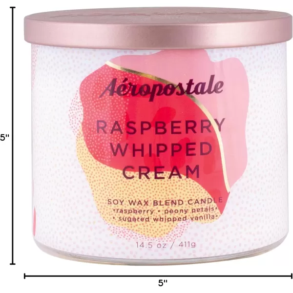 Aeropostale Candle Scented Candles Raspberry Whipped Cream Soy Candle