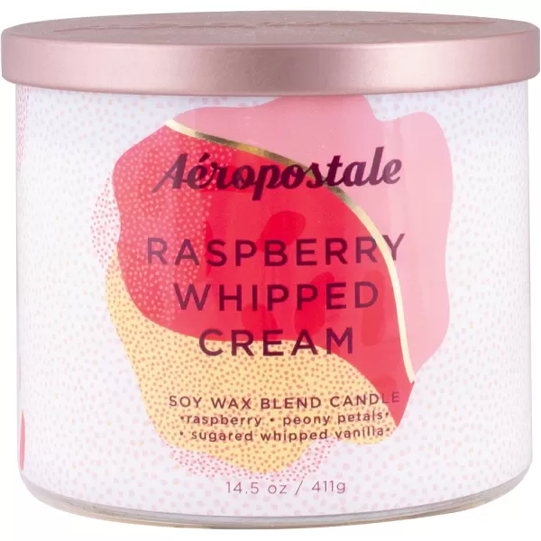 Aeropostale Candle Scented Candles Raspberry Whipped Cream Soy Candle