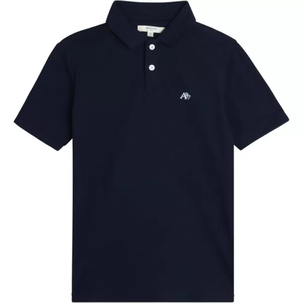 AEROPOSTALE Boys Polo Shirt  Classic Fit Short Sleeve Pique Polo  Comfort Stretch Golf Shirt for Boys 416Navy