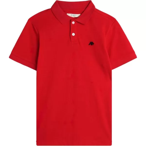 AEROPOSTALE Boys Polo Shirt  Classic Fit Short Sleeve Pique Polo  Comfort Stretch Golf Shirt for Boys 416Red
