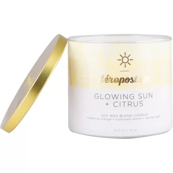 Aeropostale Candle Scented Candles Glowing Sun  Citrus Soy Candle