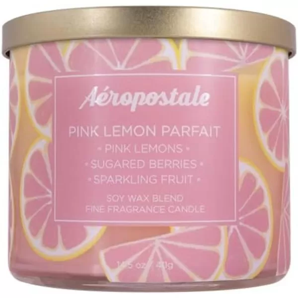 Aeropostale Candle Scented Candles Pink Lemon Parfait Soy Candle