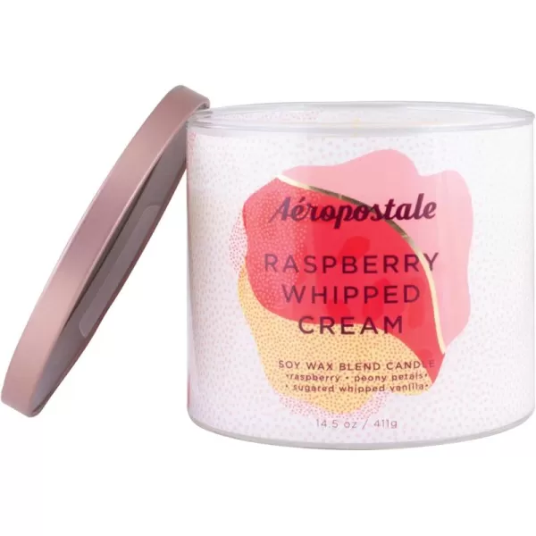 Aeropostale Candle Scented Candles Raspberry Whipped Cream Soy Candle