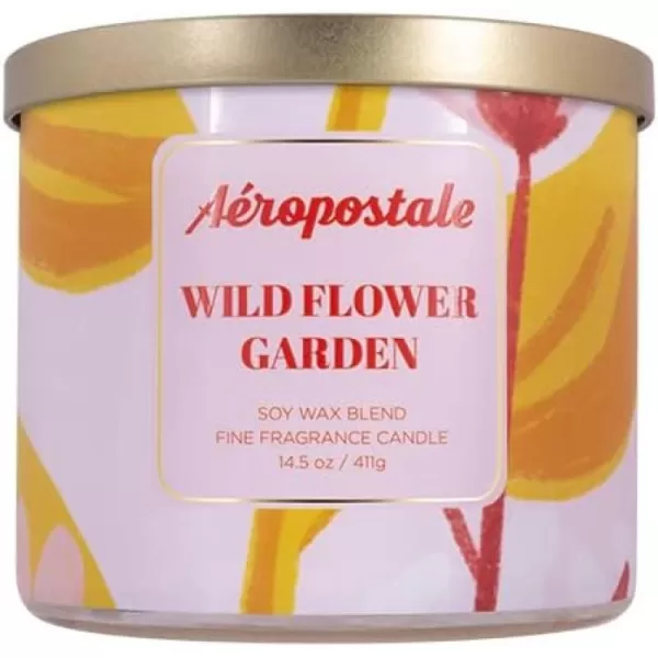 Aeropostale Candle Scented Candles Wild Flower Garden Soy Candle
