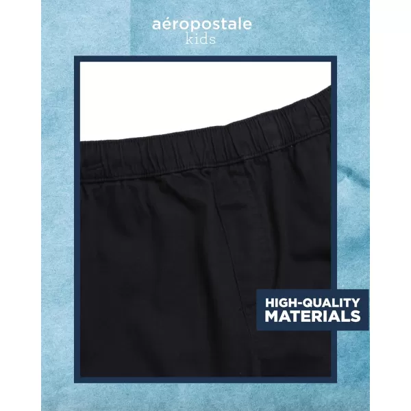 AEROPOSTALE Boys Shorts  Stretch Fit Pull On Khaki Chino Shorts  Woven Shorts for Boys 416Black