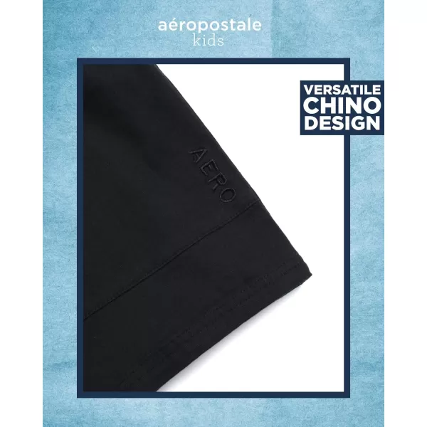 AEROPOSTALE Boys Shorts  Stretch Fit Pull On Khaki Chino Shorts  Woven Shorts for Boys 416Black
