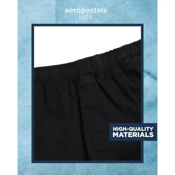 AEROPOSTALE Boys Shorts  Stretch Fit Pull On Khaki Chino Shorts  Woven Shorts for Boys 416Black Cargo