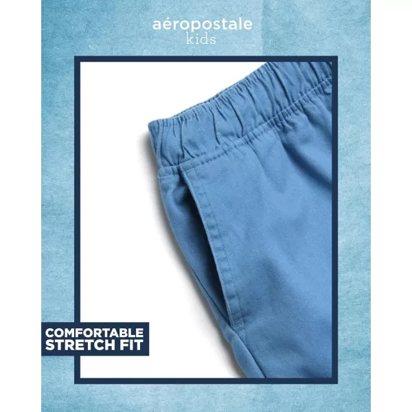 AEROPOSTALE Boys Shorts  Stretch Fit Pull On Khaki Chino Shorts  Woven Shorts for Boys 416Blue Cargo