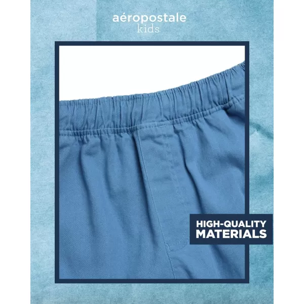 AEROPOSTALE Boys Shorts  Stretch Fit Pull On Khaki Chino Shorts  Woven Shorts for Boys 416Blue Cargo