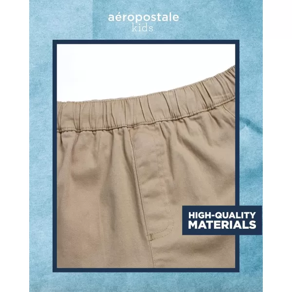 AEROPOSTALE Boys Shorts  Stretch Fit Pull On Khaki Chino Shorts  Woven Shorts for Boys 416Camel Twill