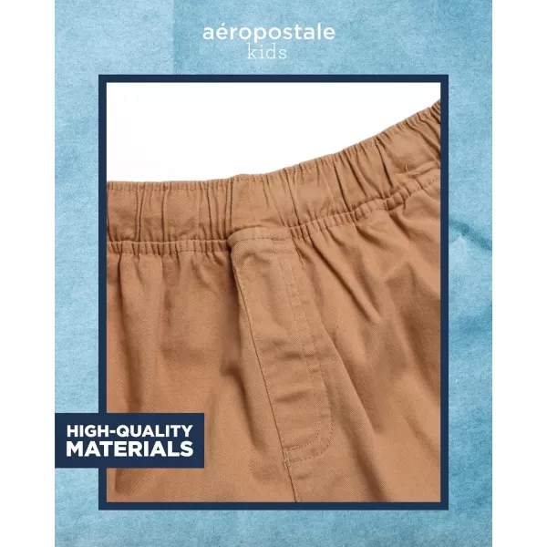 AEROPOSTALE Boys Shorts  Stretch Fit Pull On Khaki Chino Shorts  Woven Shorts for Boys 416Coffee Cargo