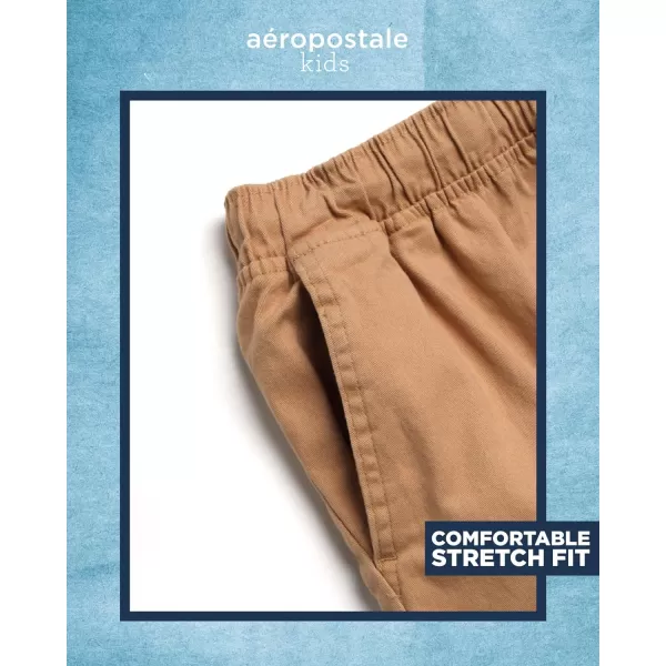 AEROPOSTALE Boys Shorts  Stretch Fit Pull On Khaki Chino Shorts  Woven Shorts for Boys 416Coffee Cargo