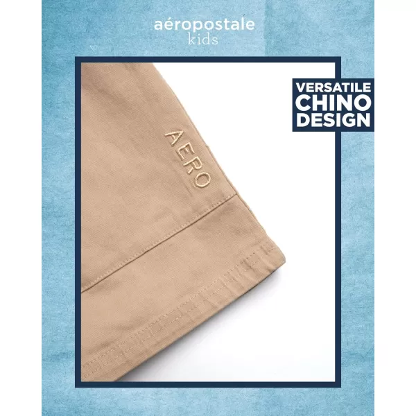 AEROPOSTALE Boys Shorts  Stretch Fit Pull On Khaki Chino Shorts  Woven Shorts for Boys 416Cream