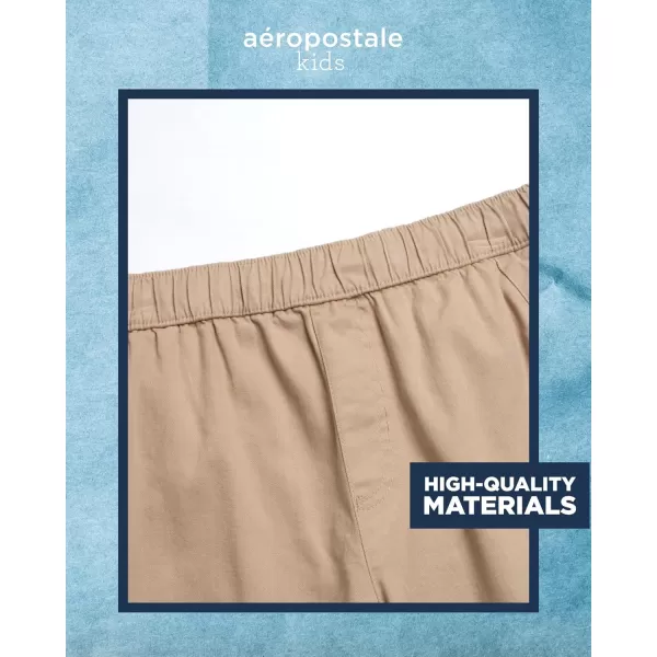 AEROPOSTALE Boys Shorts  Stretch Fit Pull On Khaki Chino Shorts  Woven Shorts for Boys 416Cream