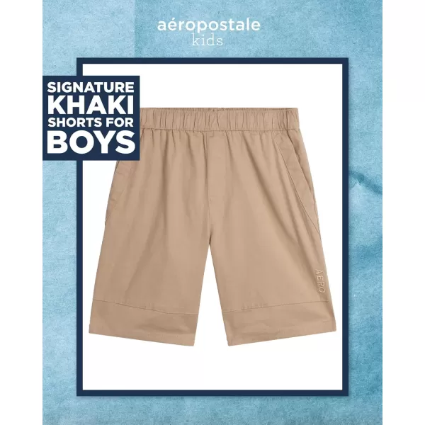 AEROPOSTALE Boys Shorts  Stretch Fit Pull On Khaki Chino Shorts  Woven Shorts for Boys 416Cream