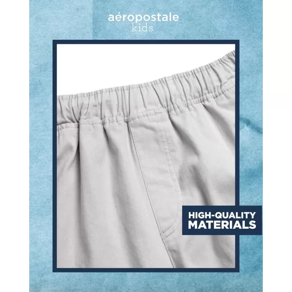 AEROPOSTALE Boys Shorts  Stretch Fit Pull On Khaki Chino Shorts  Woven Shorts for Boys 416Grey Cargo