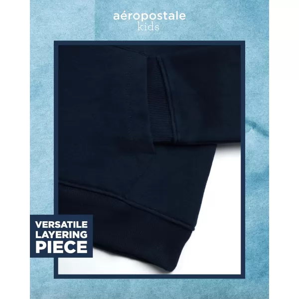 AEROPOSTALE Boys Sweatsuit Set  2 Piece Fleece Hoodie Sweatshirt and Jogger Sweatpants  Matching Pants Set for Boys 412Navy
