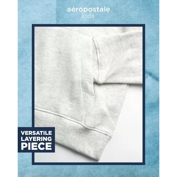AEROPOSTALE Boys Sweatsuit Set  2 Piece Fleece Hoodie Sweatshirt and Jogger Sweatpants  Matching Pants Set for Boys 412Oatmeal