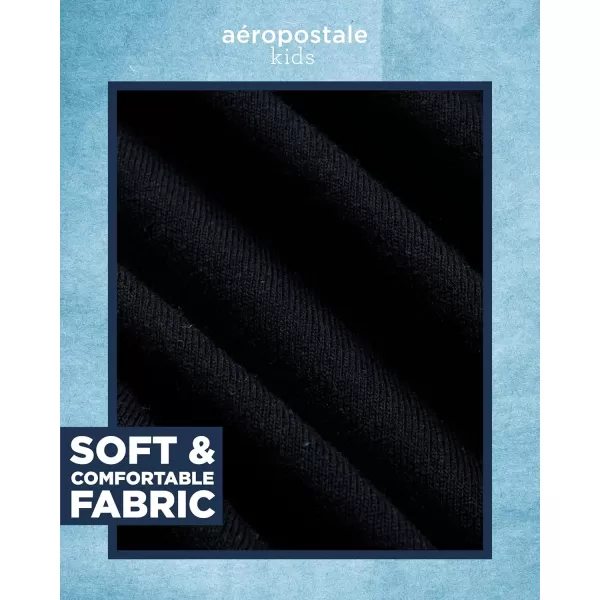 AEROPOSTALE Boys TShirt  Kids Cotton Short Sleeve Shirt  Classic Crewneck Graphic Tee for Boys 416Black
