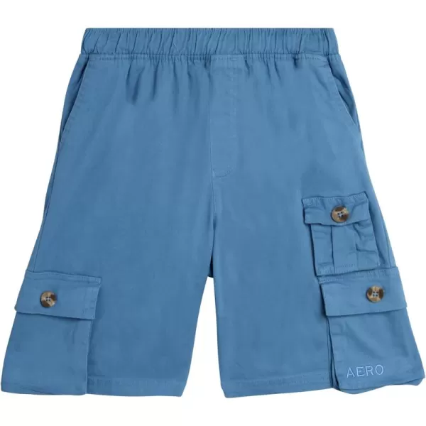 AEROPOSTALE Boys Shorts  Stretch Fit Pull On Khaki Chino Shorts  Woven Shorts for Boys 416Blue Cargo