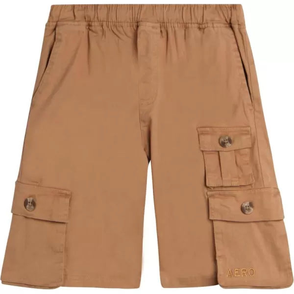 AEROPOSTALE Boys Shorts  Stretch Fit Pull On Khaki Chino Shorts  Woven Shorts for Boys 416Coffee Cargo
