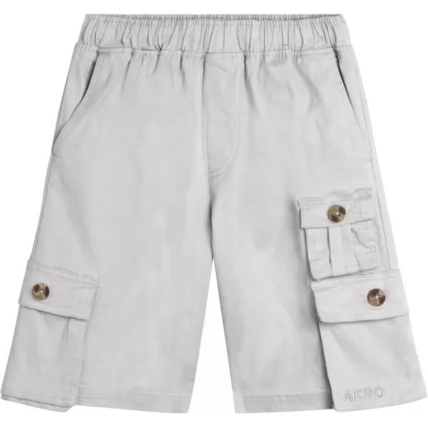 AEROPOSTALE Boys Shorts  Stretch Fit Pull On Khaki Chino Shorts  Woven Shorts for Boys 416Grey Cargo