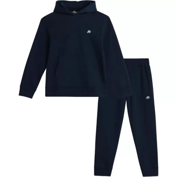 AEROPOSTALE Boys Sweatsuit Set  2 Piece Fleece Hoodie Sweatshirt and Jogger Sweatpants  Matching Pants Set for Boys 412Navy