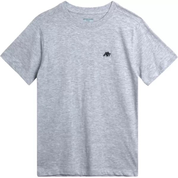 AEROPOSTALE Boys TShirt  Kids Basic Cotton Short Sleeve Shirt  Classic Crewneck Graphic Tee for Boys 416Grey