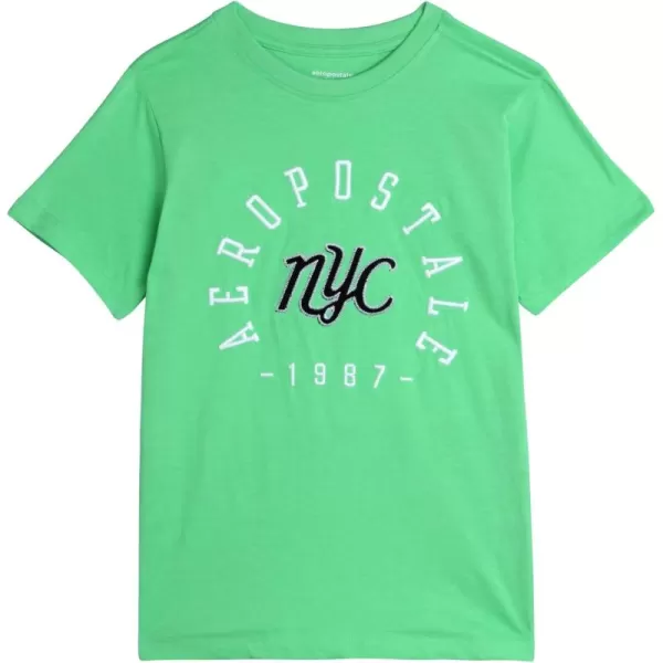 AEROPOSTALE Boys TShirt  Kids Cotton Short Sleeve Shirt  Classic Crewneck Graphic Tee for Boys 416Green