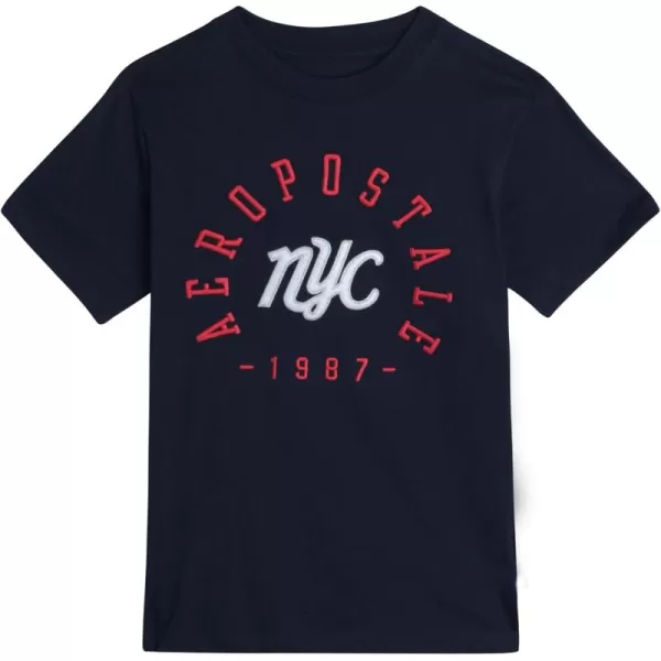 AEROPOSTALE Boys TShirt  Kids Cotton Short Sleeve Shirt  Classic Crewneck Graphic Tee for Boys 416Navy