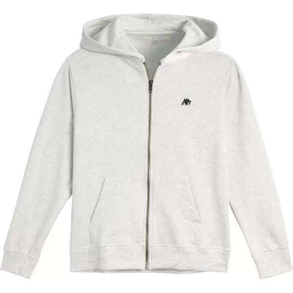 AEROPOSTALE Boys Zip Up Hoodie Sweatshirt  Casual Kids Fleece Hooded Sweatshirt for Boys 412Oatmeal Heather