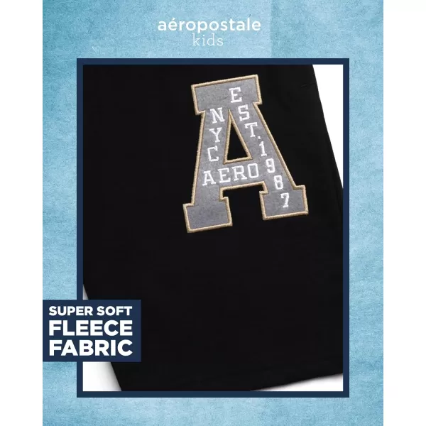 AEROPOSTALE Boys Active Shorts  Fleece Sweat Shorts with Pockets  Gym Running Performance Athletic Shorts 416Black