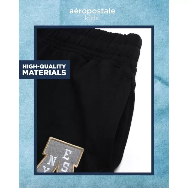 AEROPOSTALE Boys Active Shorts  Fleece Sweat Shorts with Pockets  Gym Running Performance Athletic Shorts 416Black