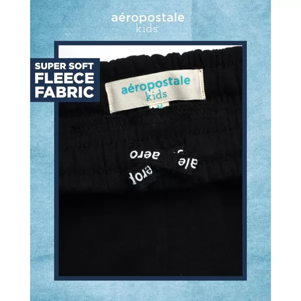 AEROPOSTALE Boys Active Shorts  Fleece Sweat Shorts with Pockets  Gym Running Performance Athletic Shorts 416Black Cargo