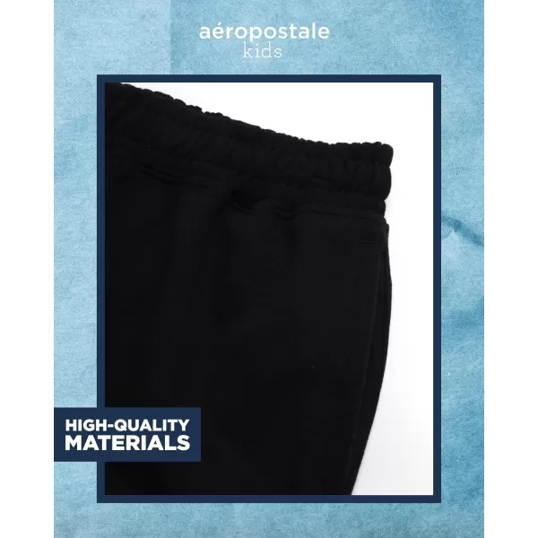 AEROPOSTALE Boys Active Shorts  Fleece Sweat Shorts with Pockets  Gym Running Performance Athletic Shorts 416Black Cargo