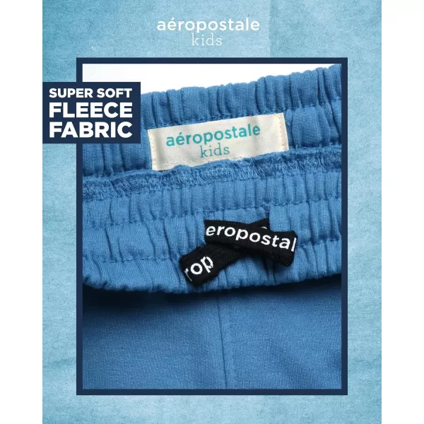 AEROPOSTALE Boys Active Shorts  Fleece Sweat Shorts with Pockets  Gym Running Performance Athletic Shorts 416Blue Cargo